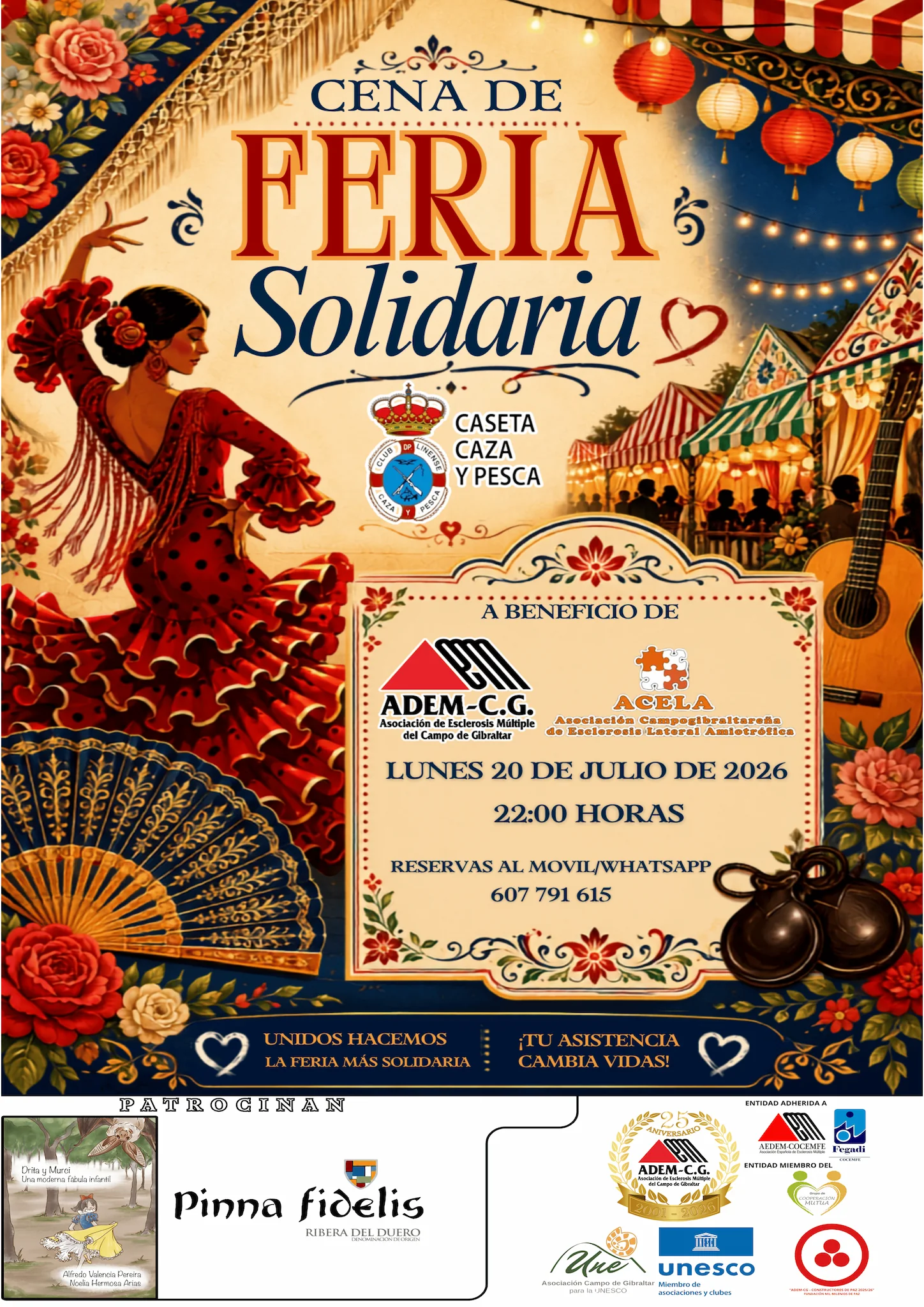 Cena de Feria solidaria | ADEM-CG y Acela